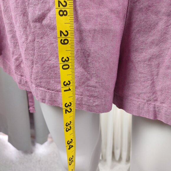 Mossimo Pink Crochet Back Romper 100% Cotton Knit Tie Waist Casual Size M - Picture 7 of 12